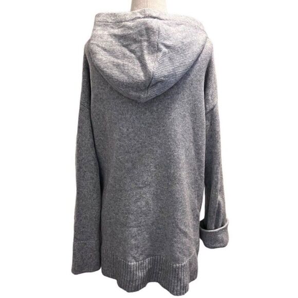 H&M L.O.G.G. Hooded Boyfriend Oversize Knit Wool Blend Sweater Womens XSMALL - Picture 11 of 12